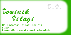 dominik vilagi business card