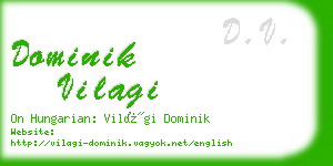 dominik vilagi business card